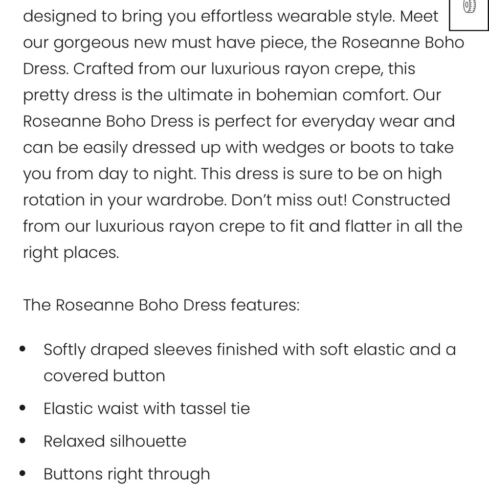 Tulle and Batiste Roseanne Boho Dress Daydreamer
Handmade XS & S Terracotta - Picture 15 of 15